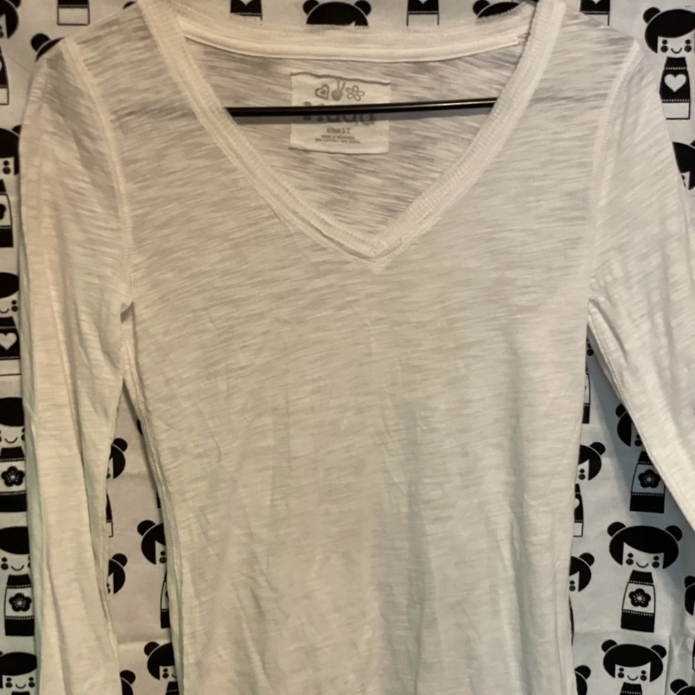 White Size Small Good Condition Long Sleeve Mudd T Shirt
